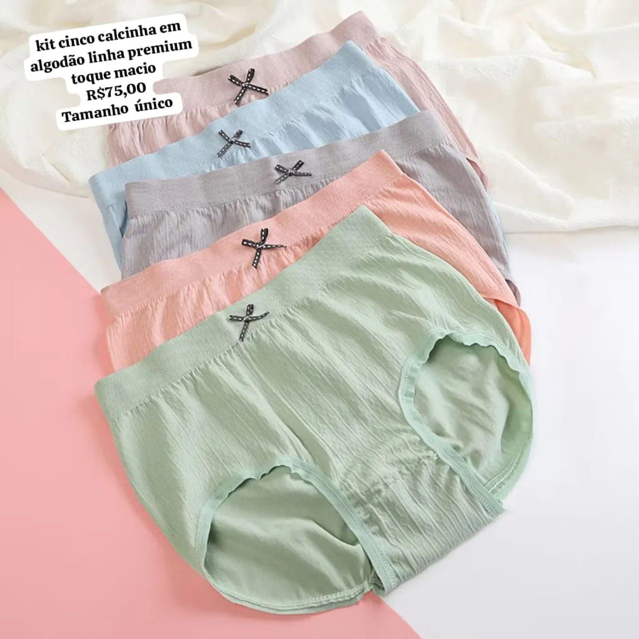 Kit de calcinha feminina conforto e qualidade  - Foto 5