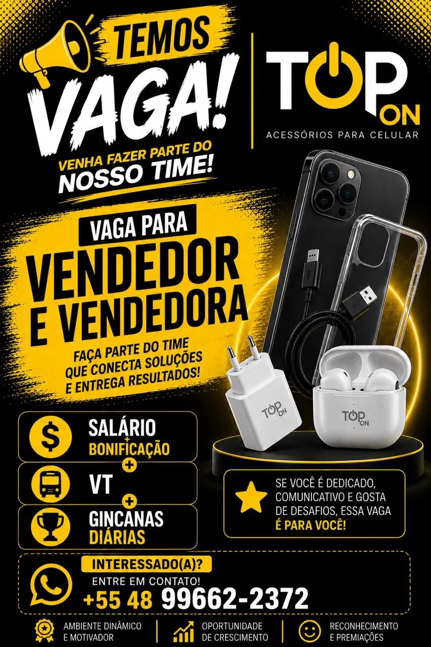 VAGA PARA VENDEDOR