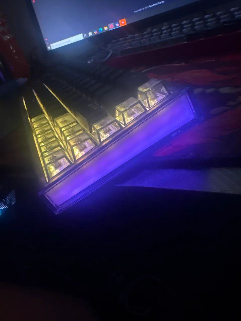 Teclado magnético cool68 com teclas do Apex pro tkl  - Foto 3
