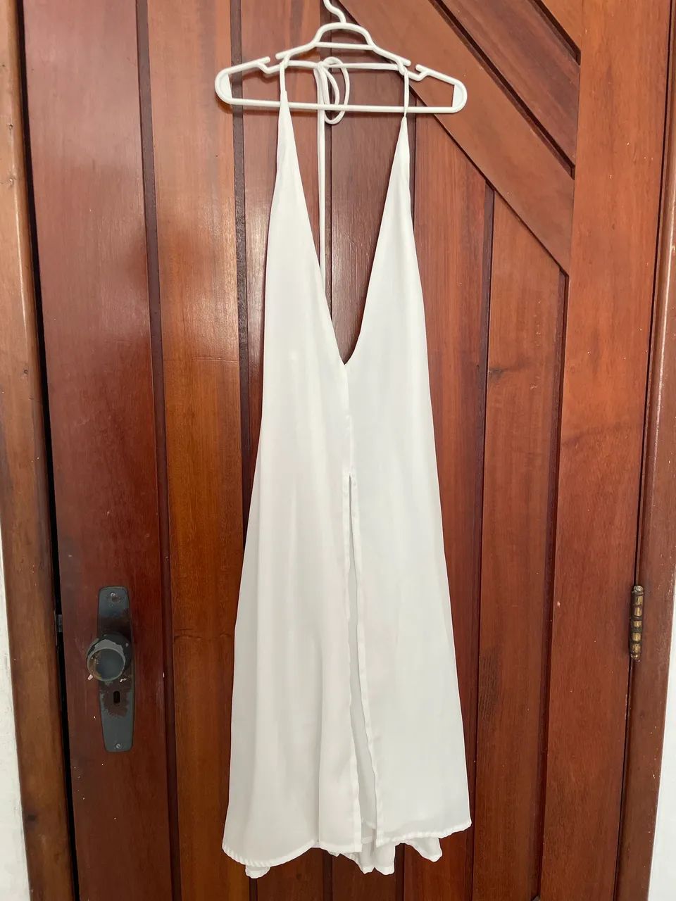 Vestido de seda branco (tamanho P) - Foto 2