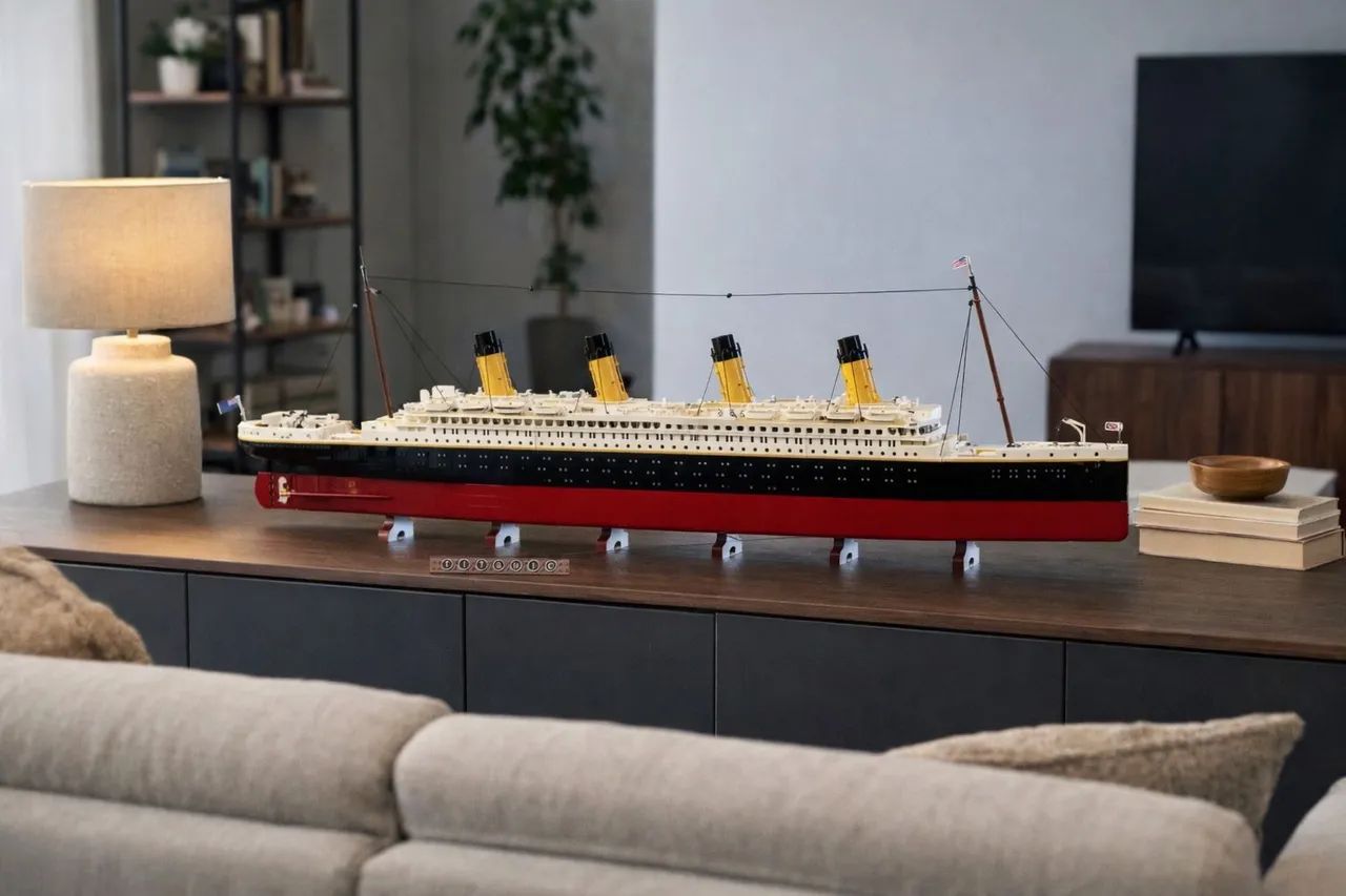 BLOCOS DE MONTAR TITANIC (135CM) 9090 PEÇAS MOD.REF. 10294 MARCA MEGA COMPATÍVEL COM LEGO  - Foto 2