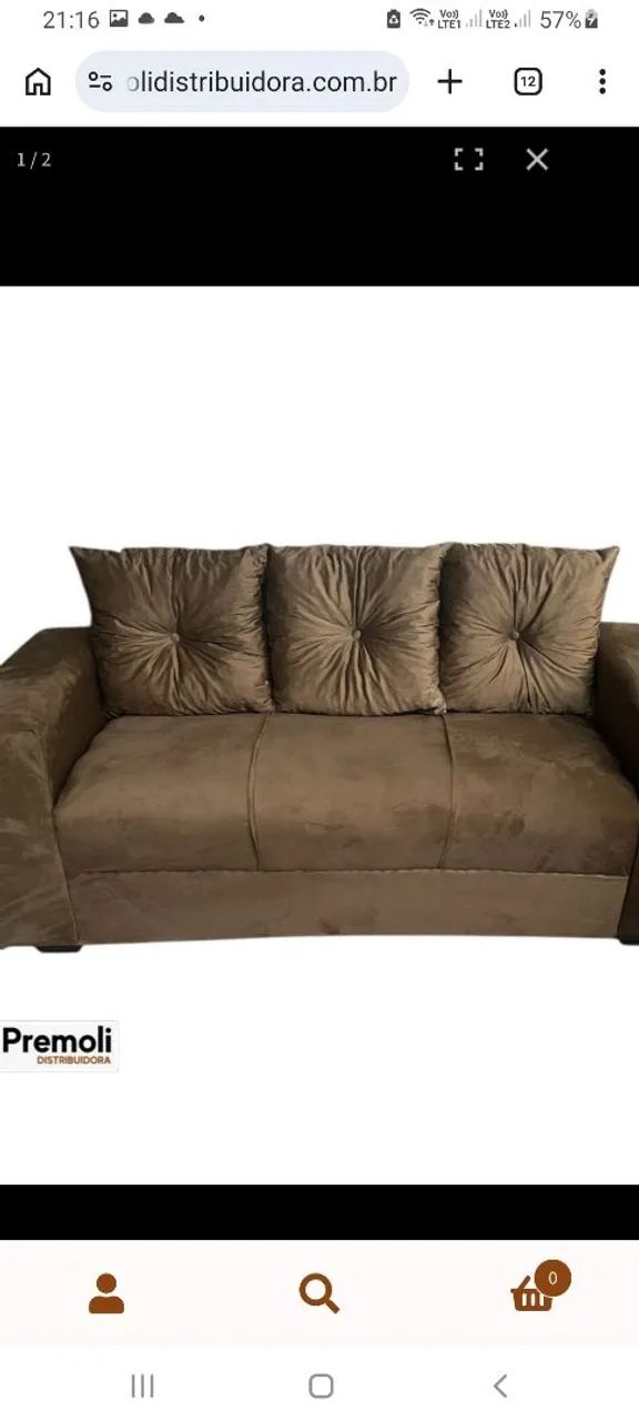 Sofa Bela 3 temos também R$ 490,00 sofá bicama com recosto - Foto 3