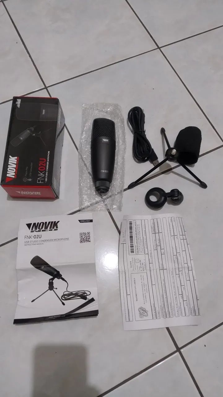 Microfone NOVIK FNK 02U USB  - Foto 2