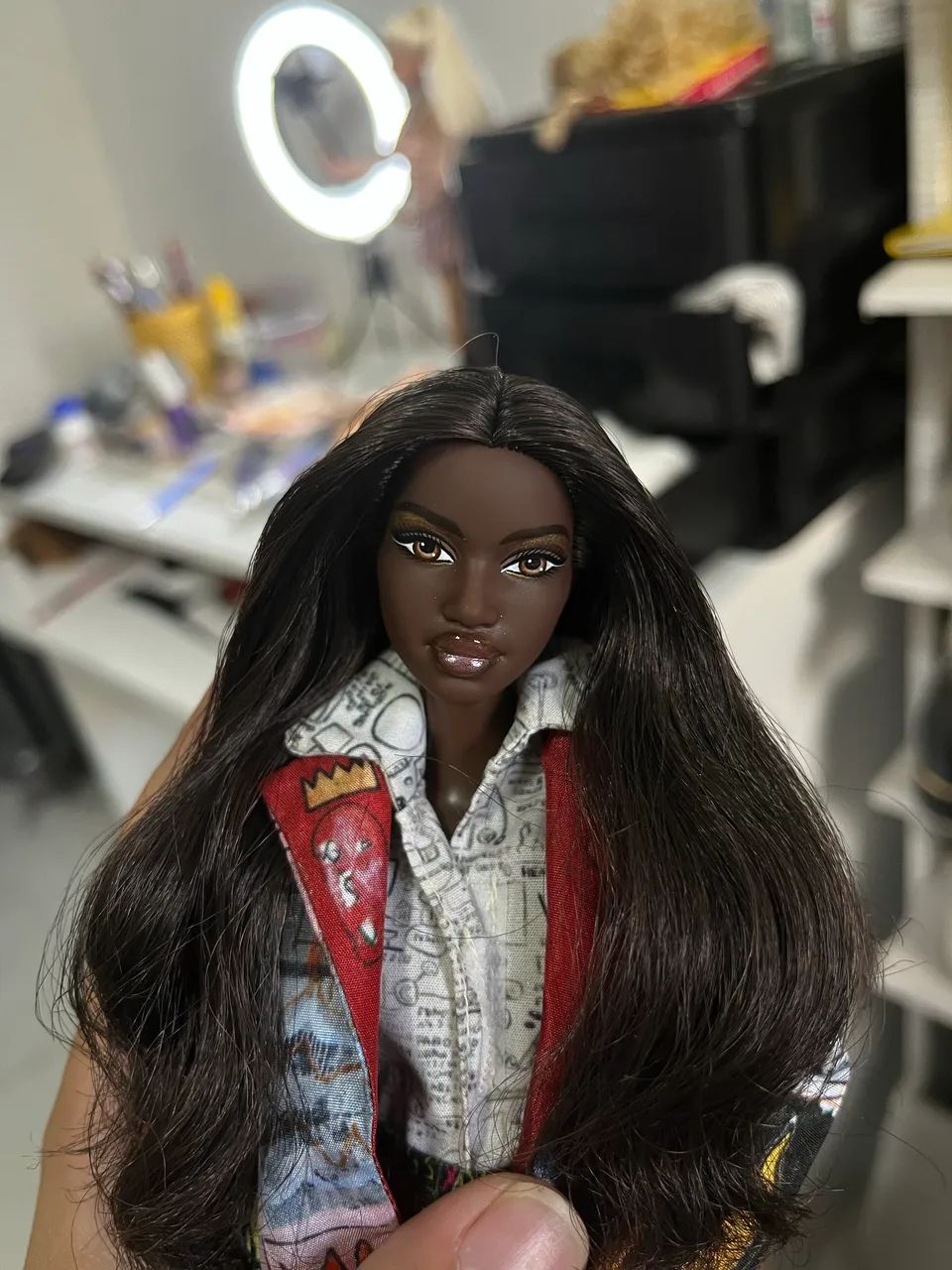 Cabeça de Barbie molde selma com repaint  - Foto 3
