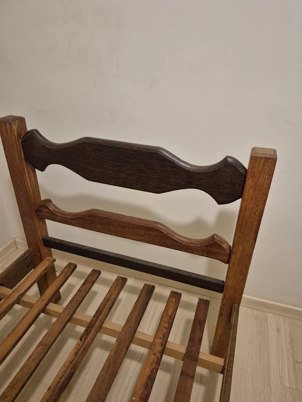 Cama madeira maciça sucupira solteiro  - Foto 5