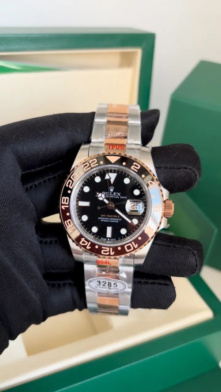Rolex GMT Master Rosé + Caixa Completa - Foto 2