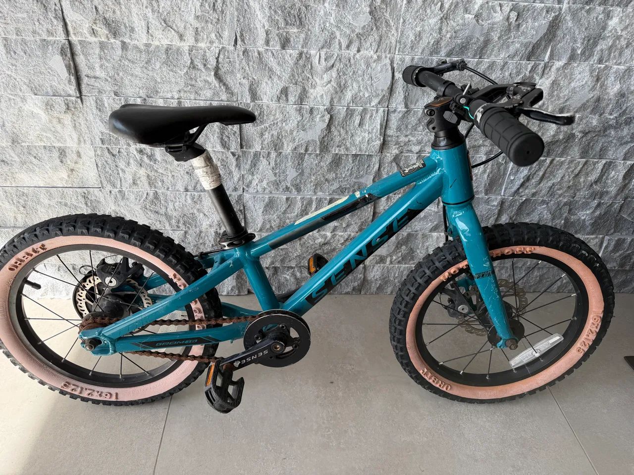 Bicicleta Infantil Aro 16 Sense Grom Impact Cor azul