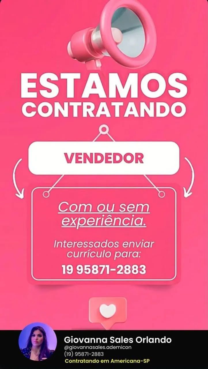 Vaga de emprego 