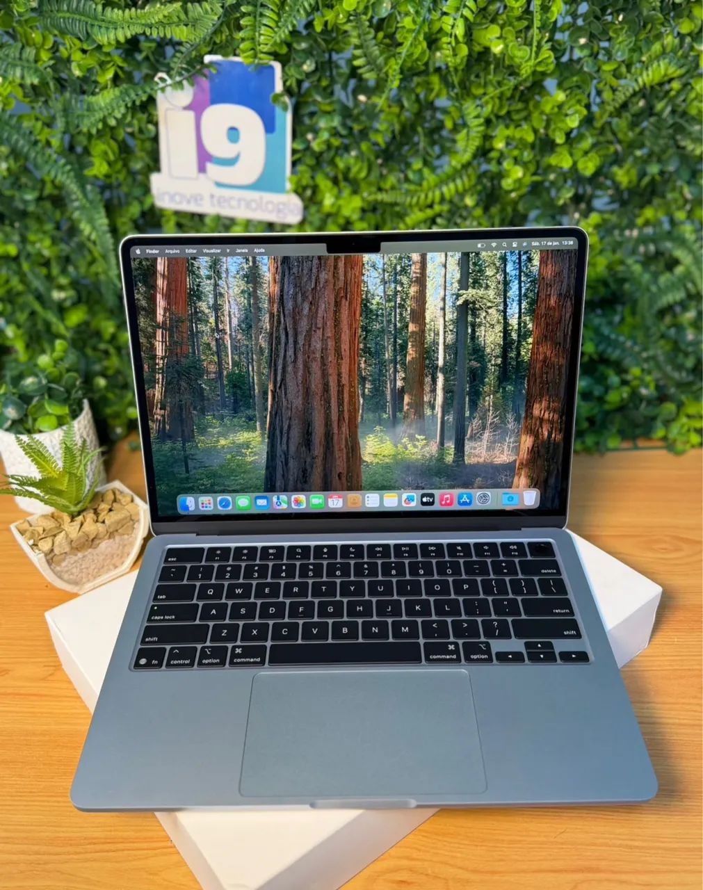 MacBook Air 2025 M4 16GB 256GB 2 ciclos 100% saúde Tela: 13.6