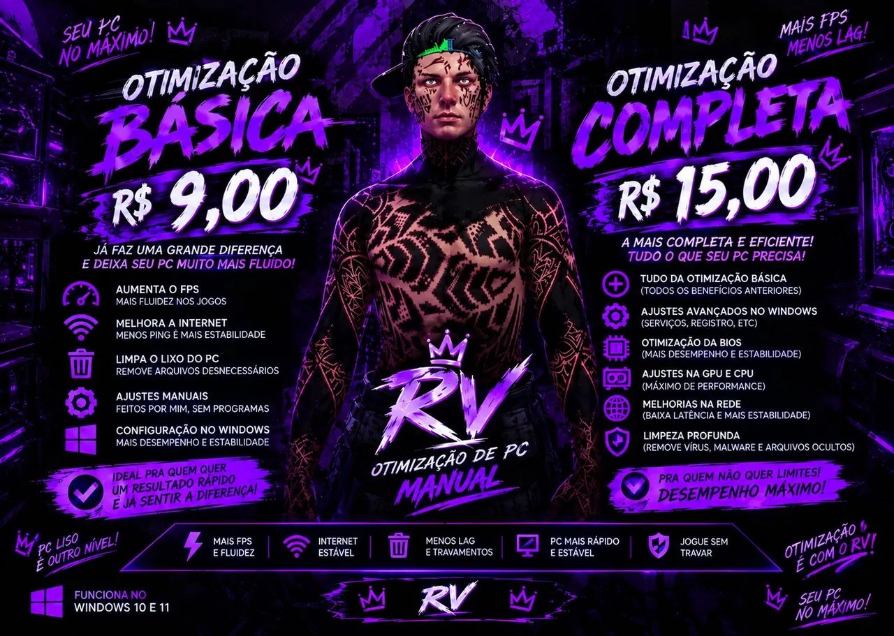 MELHOR OTIMIZAÇÃO PA PC?