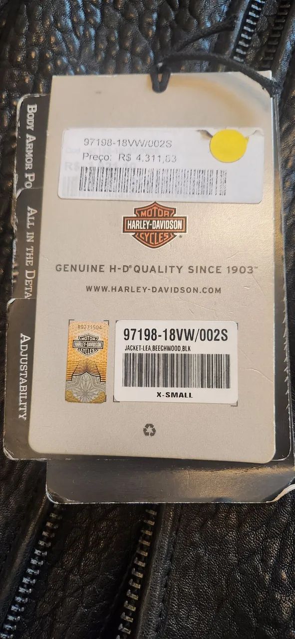 Harley Davidson Jaqueta de couro feminina  - Foto 5