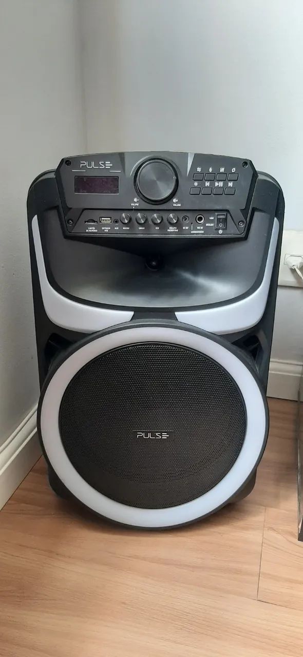 Caixa de Som Pulse, semi nova,alto falante 12 polegadas - Foto 2