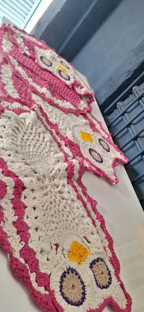 Jogo de Banheiro 4 peças Coruja Rosa e Branco/ Vermelho e Branco Cada um 200$ - Foto 6