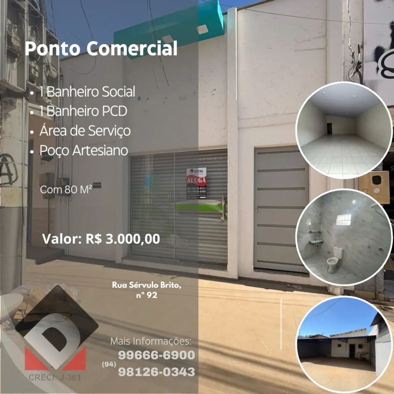 Imóvel para aluguel possui 80 metros quadrados em Cidade Nova - Marabá - PA