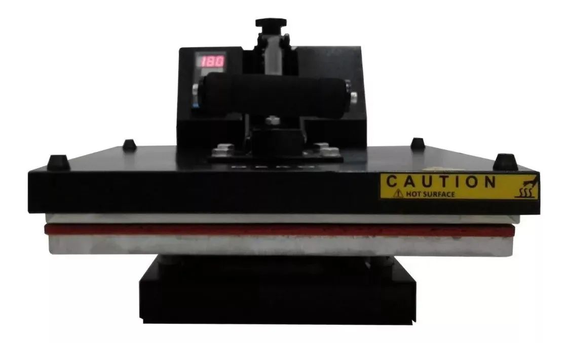Máquina de estampar camisetas Flat Thermal Press 38x38 Preta - Foto 5