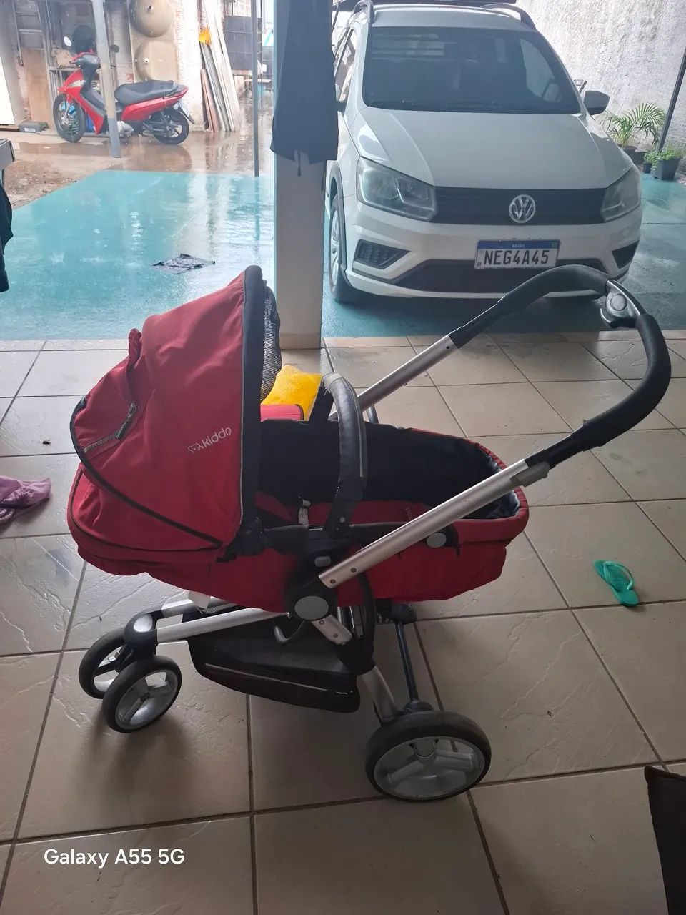 Conjunto de carrinho e bebê conforto - Foto 4