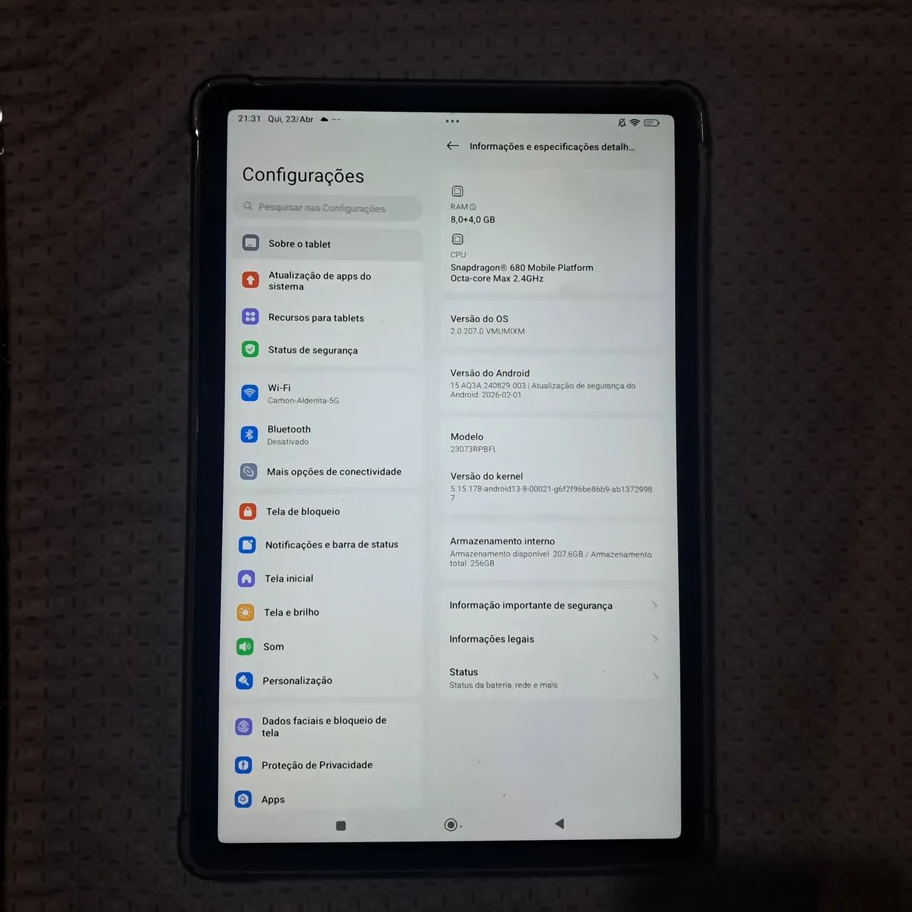 Redmi pad SE (256GB - 8GB RAM)