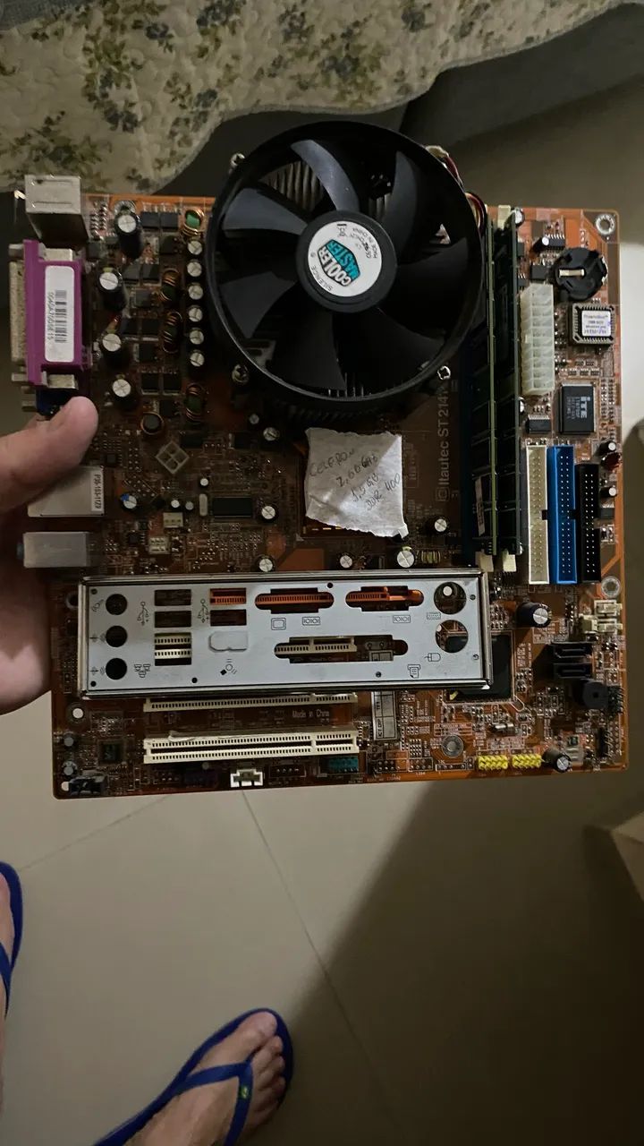 Placa Mãe + Processador + Memória  - Foto 5