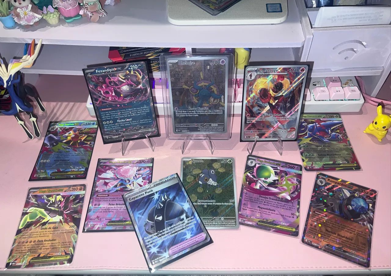 Lote de 11 cartas Pokémon 
