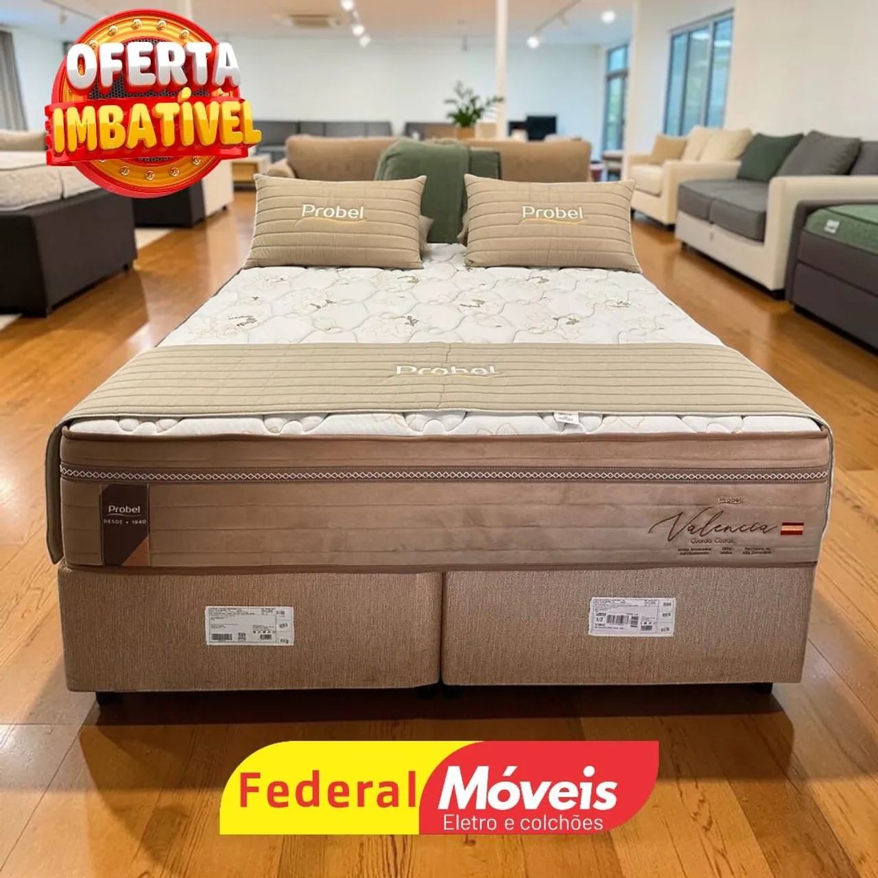 Cama Box Casal Queen Probem 1,58m - Temos Catálogo 