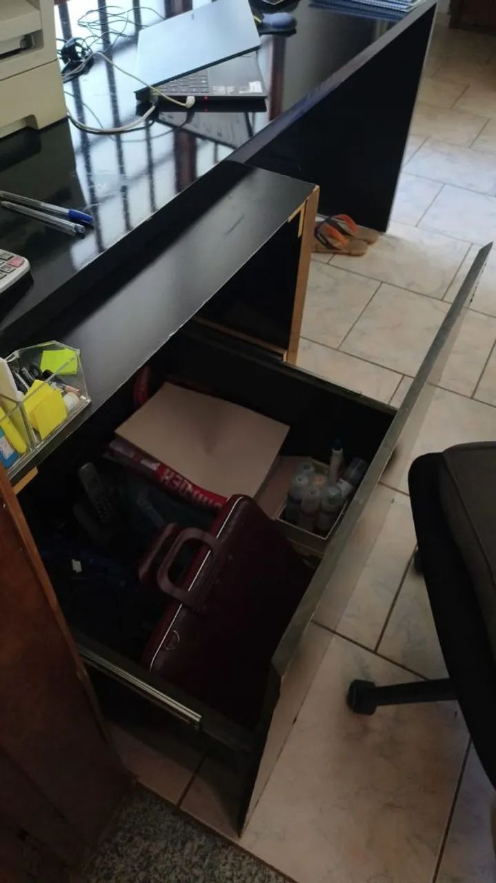 Mesa MDF preta  - Foto 2