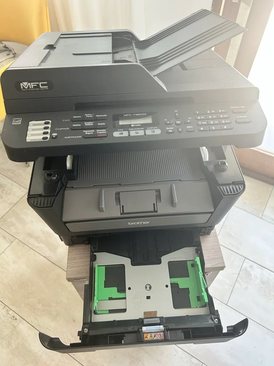 Impressora Multifuncional Laser Brother MFC-7460DN com Tede e Duplex (seminova) - Foto 4