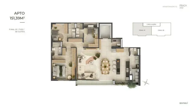 PLANTA 151m²