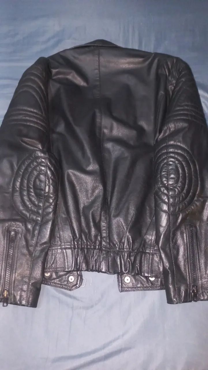Jaqueta de couro masculino 
