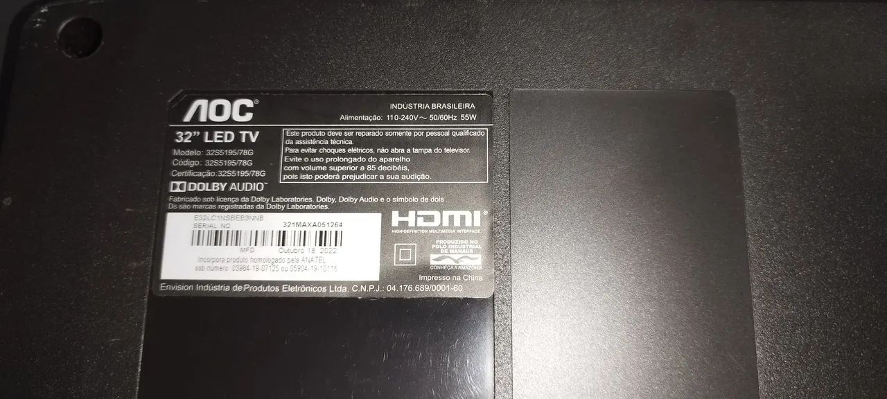 Smart tv AOC 32 polegadas com defeito  - Foto 2