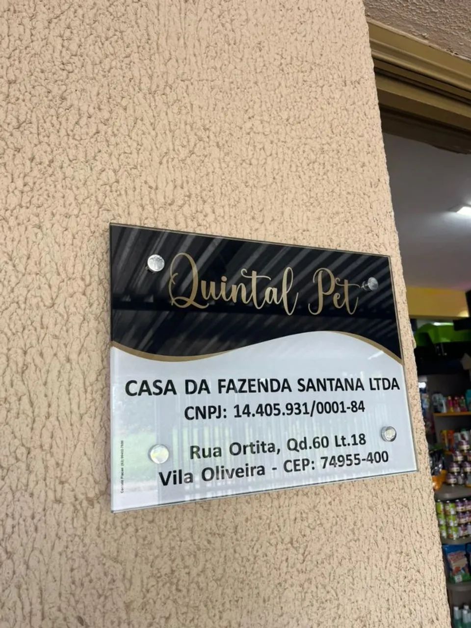 Placa comercial com logomarca CNPJ Endereço - Foto 2