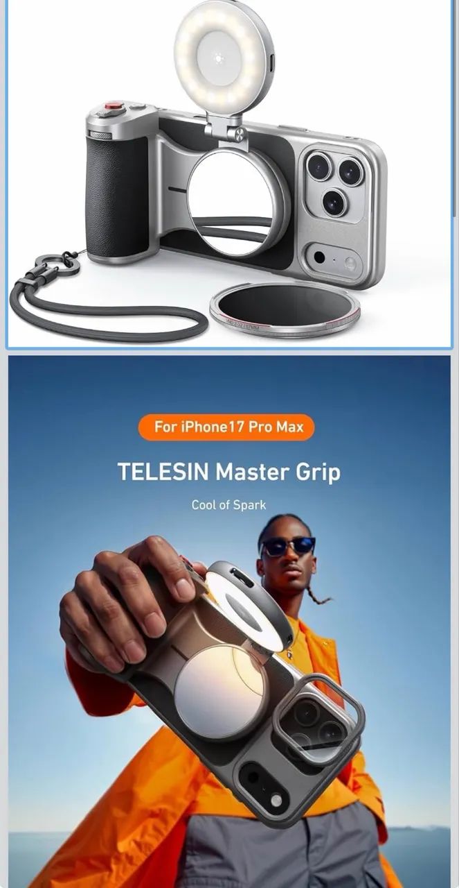 TELESIN Kit Master Grip para iPhone 17 Pro Max - Foto 4