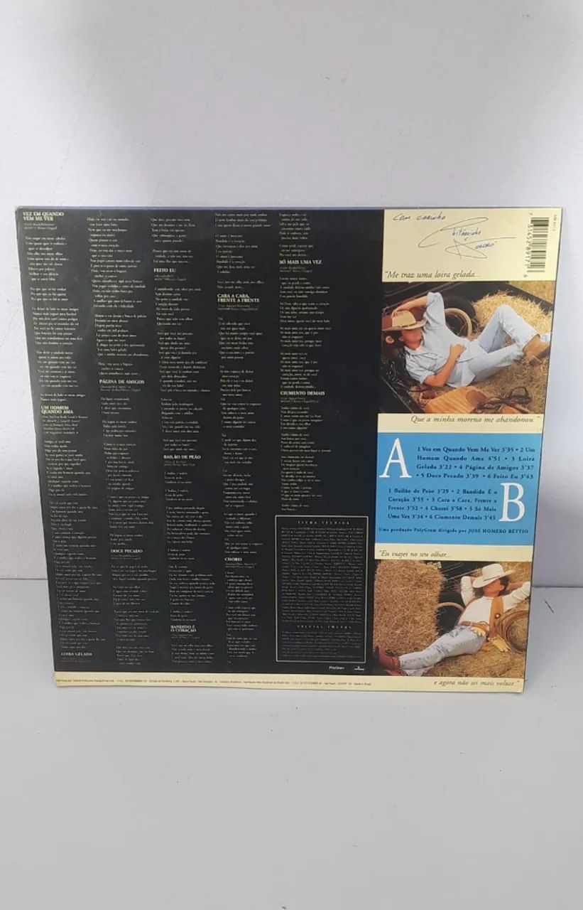 LP Chitãozinho E Xororó Original 1993 PolyGram Mercury Vinil - Foto 2