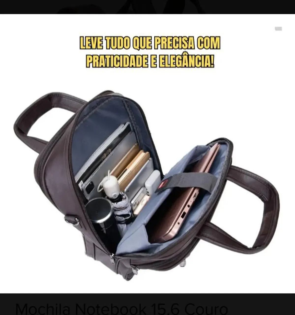 Mochila executiva - Couro - Foto 2