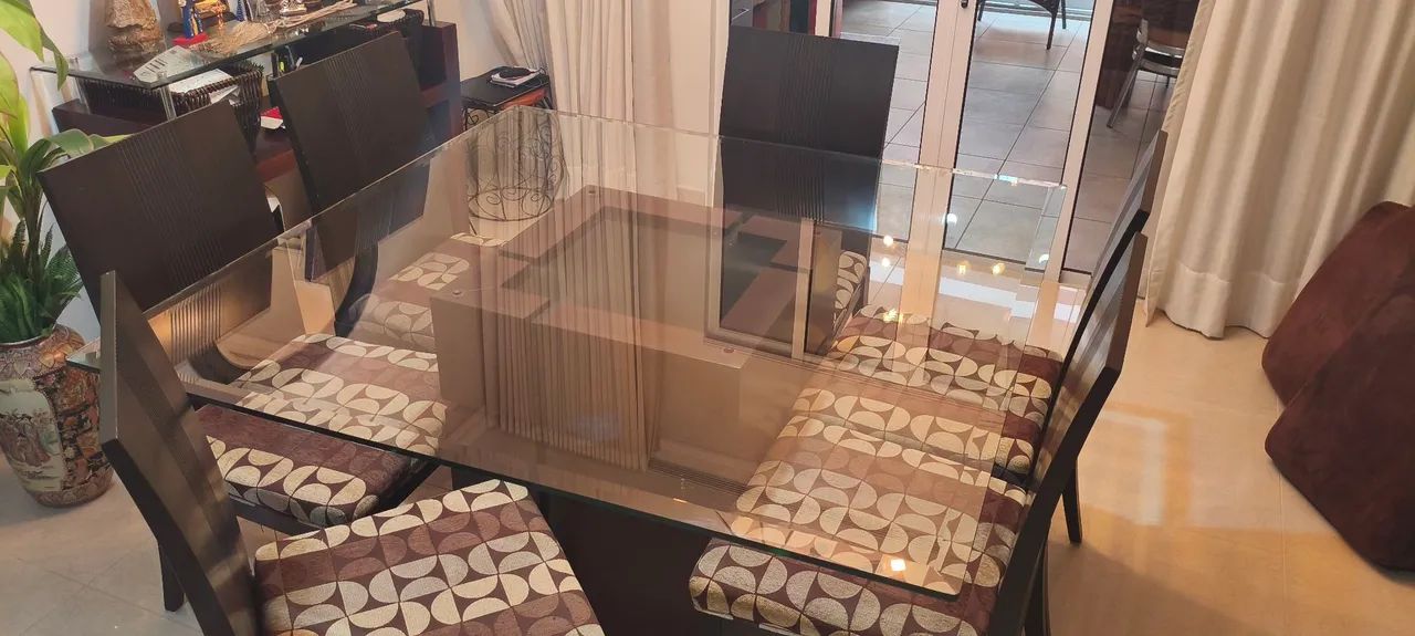 Mesa de vidro bisotado quadrada - Foto 3