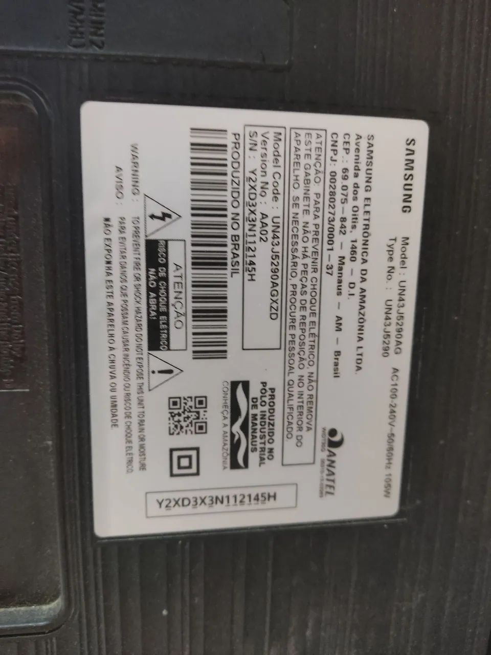 Tv Samsung 43 polegadas só com os led queimado  - Foto 3