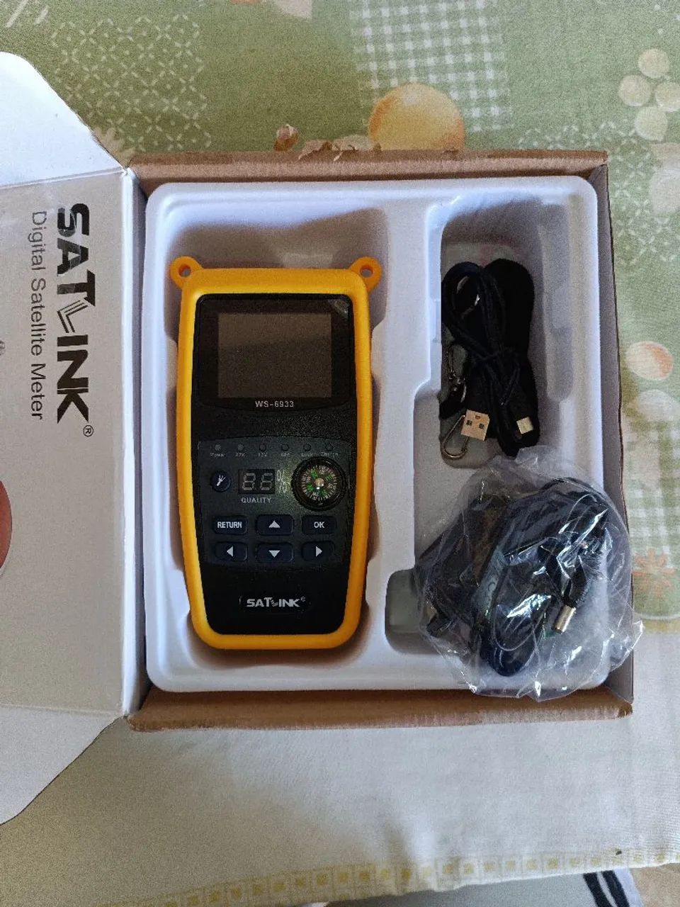 SATLINK WS-6933 ÓTIMO CAPTADOR DE SINAL DE SATÉLITE, ZERO NA CAIXA.
