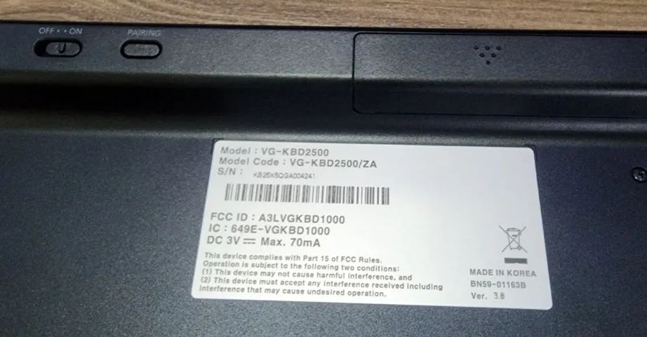 TECLADO BLUETOOTH SAMSUNG P/ TV SMART E TABLET (MOD. VG-KBD2500) - Foto 4
