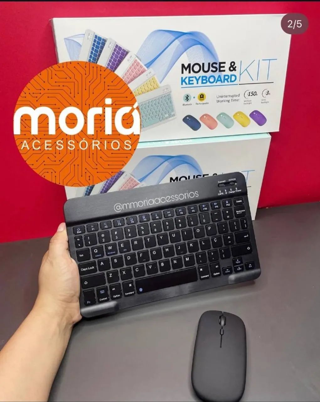 Kit Teclado e Mouse Bluetooth - Foto 4