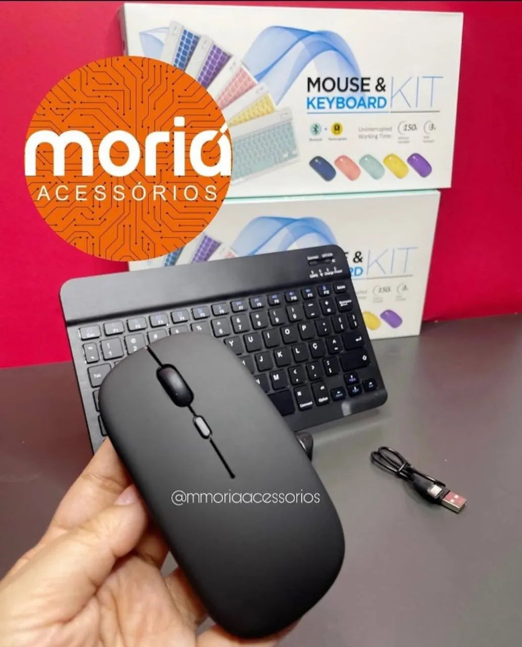 Kit Teclado e Mouse Bluetooth - Foto 2