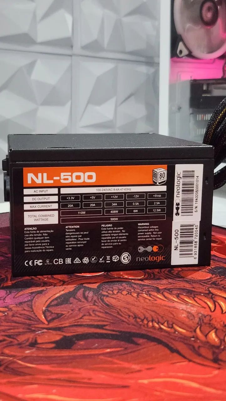 Fonte Neologic 500w 80 plus - Foto 2