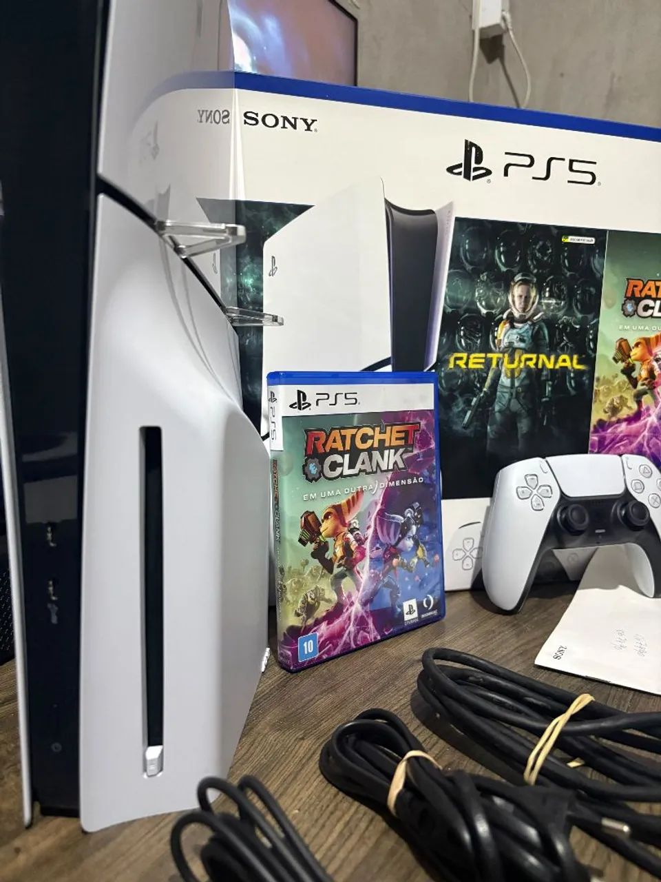 PS5 SLIM COM LEITOR 2 JOGOS - Foto 2