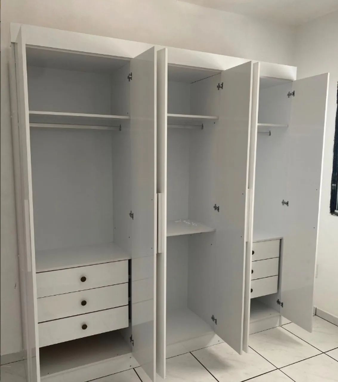 Guarda-Roupa Branco Prime 206 - Foto 2