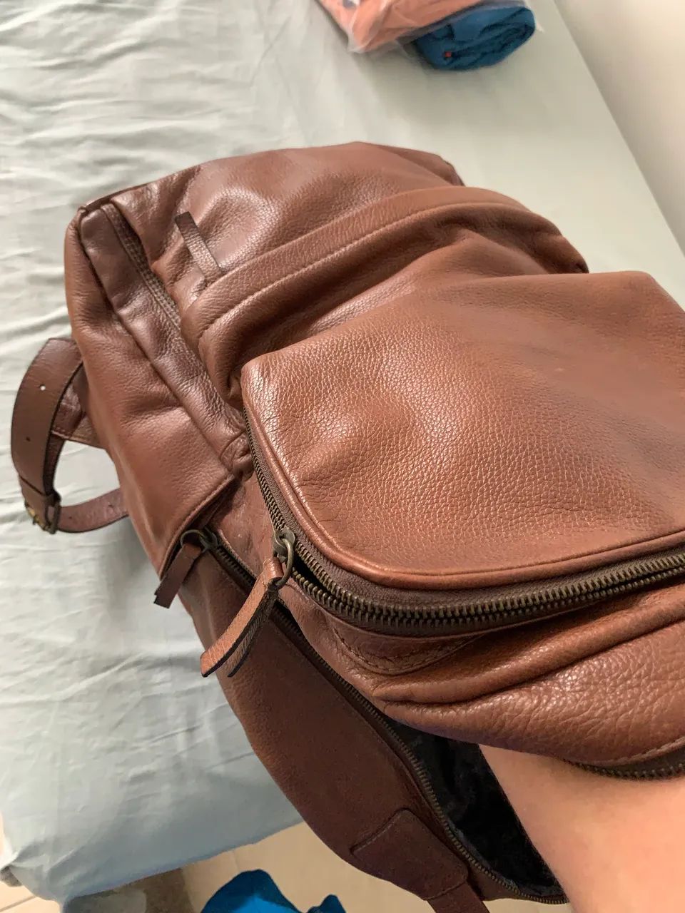 Mochila de couro Louie - Foto 4