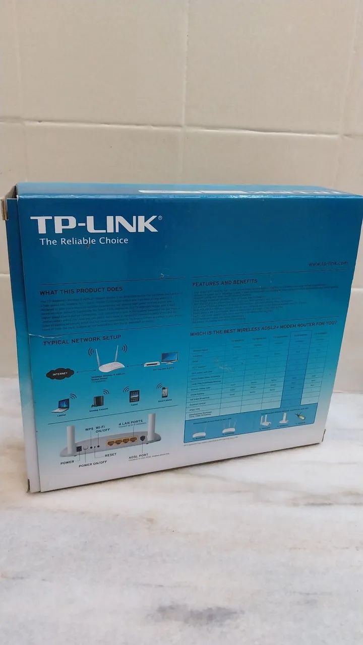 Modem Roteador Wireless TP-Link TD-W8961ND.  - Foto 2