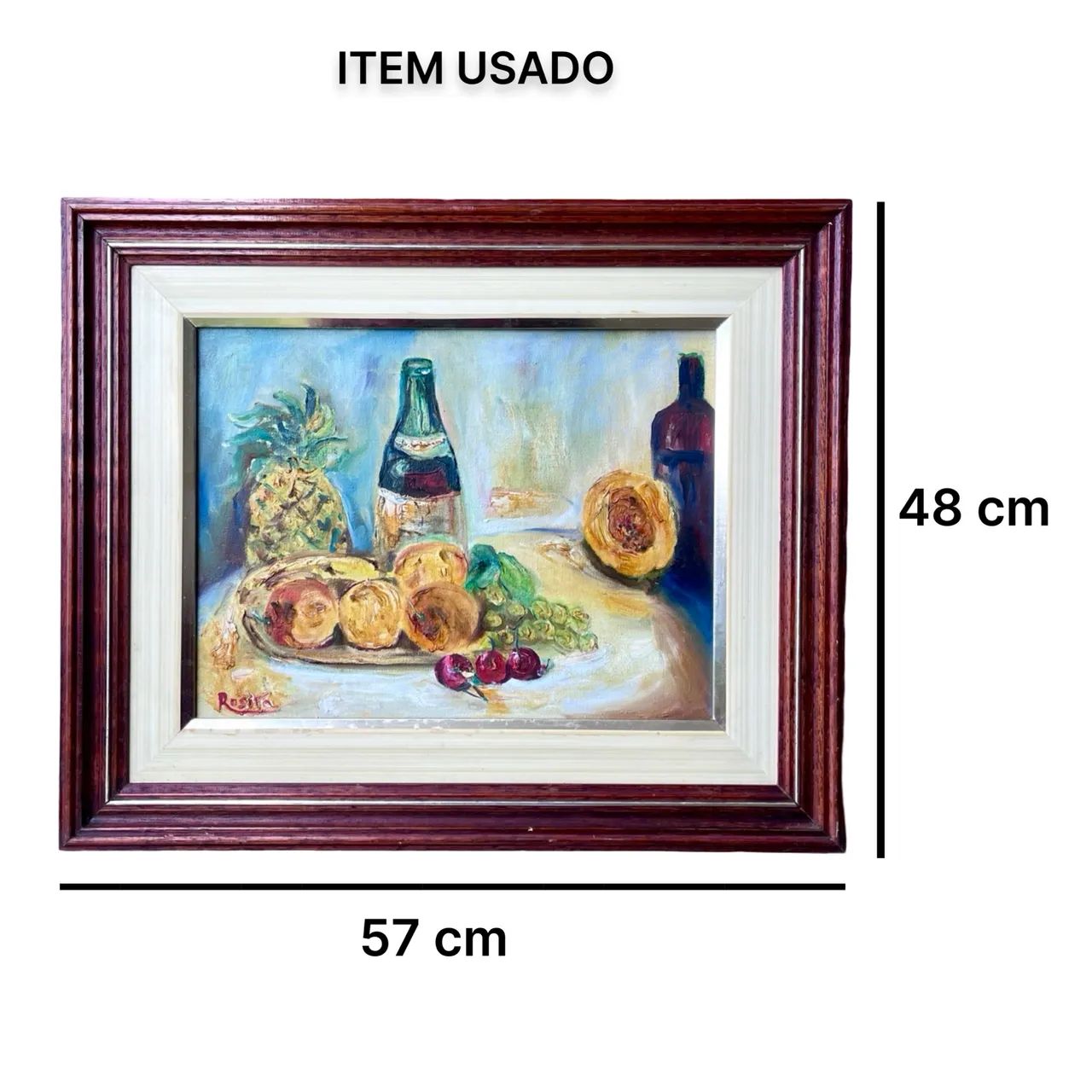 Quadro pintura sobre tela tema natureza morta  - Foto 2