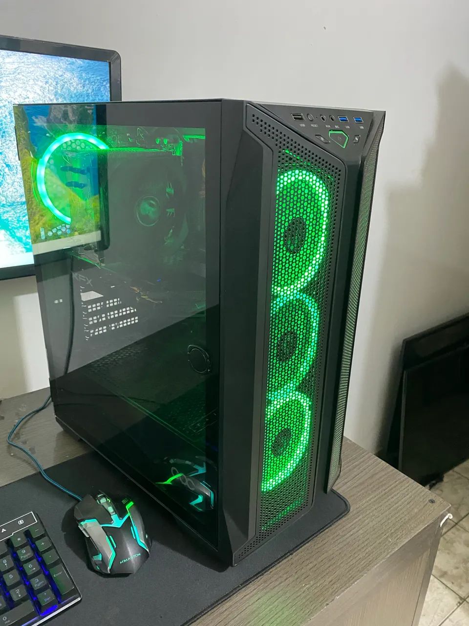 CPu Gamer Intel core i7 10700k 4.8Ghz 16gb Ddr4 NVMe Radeon Rx 580
