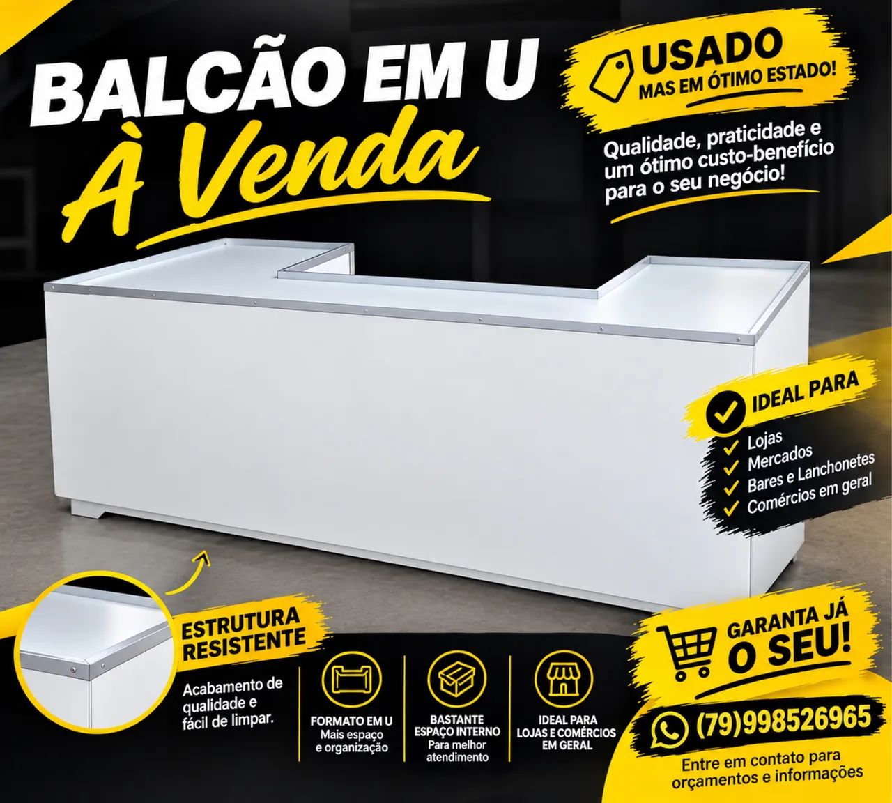Vende-se balcão para loja