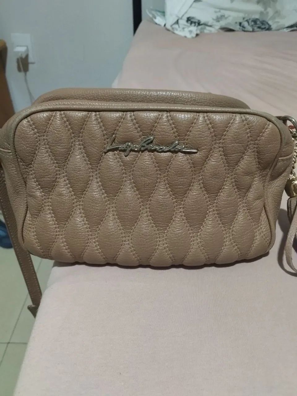 Bolsa couro Luiza Barcelos 