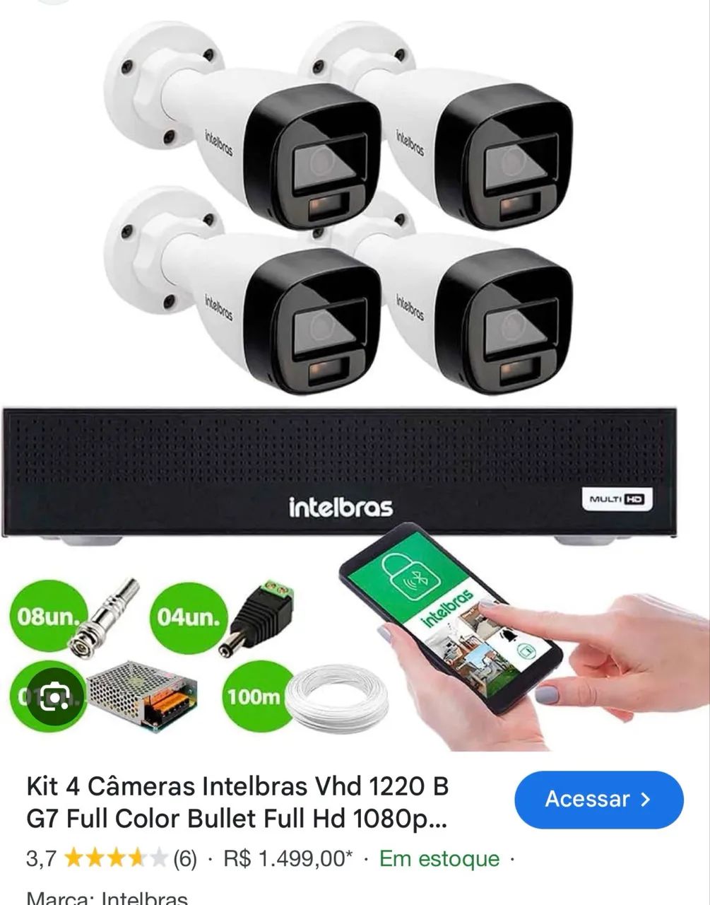 Sistema de câmeras intelbras