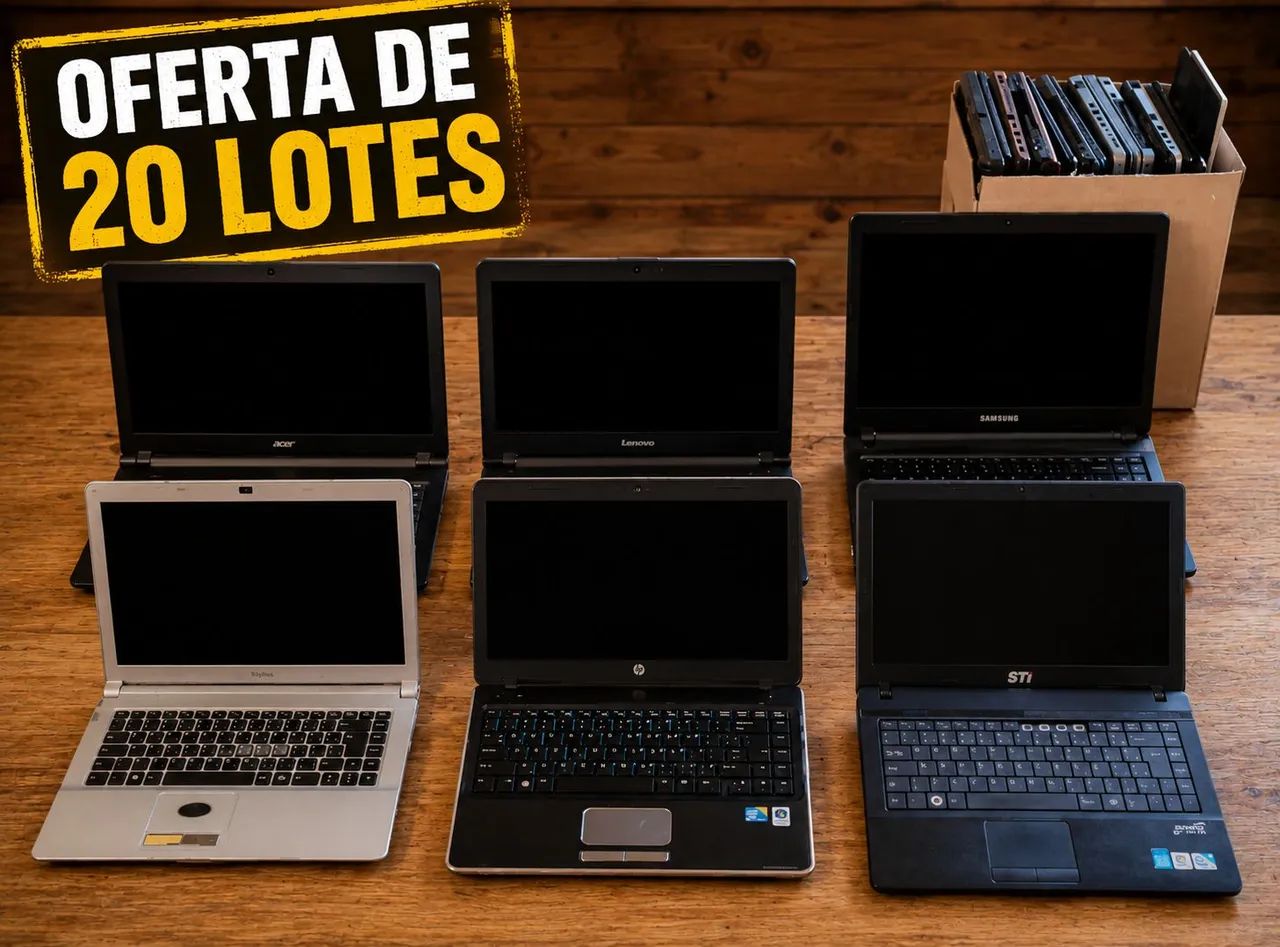 Vende-se um lote de 20 notebook 